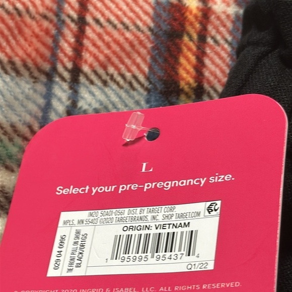 Isabel Maternity Tie Front Pull On Linen Blend Black Shorts size Large NEW - Picture 5 of 14